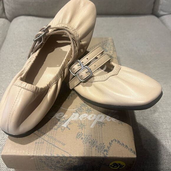 NIB free people women's Gemini ballet flats in tulle pink size 6 - Picture 3 of 11